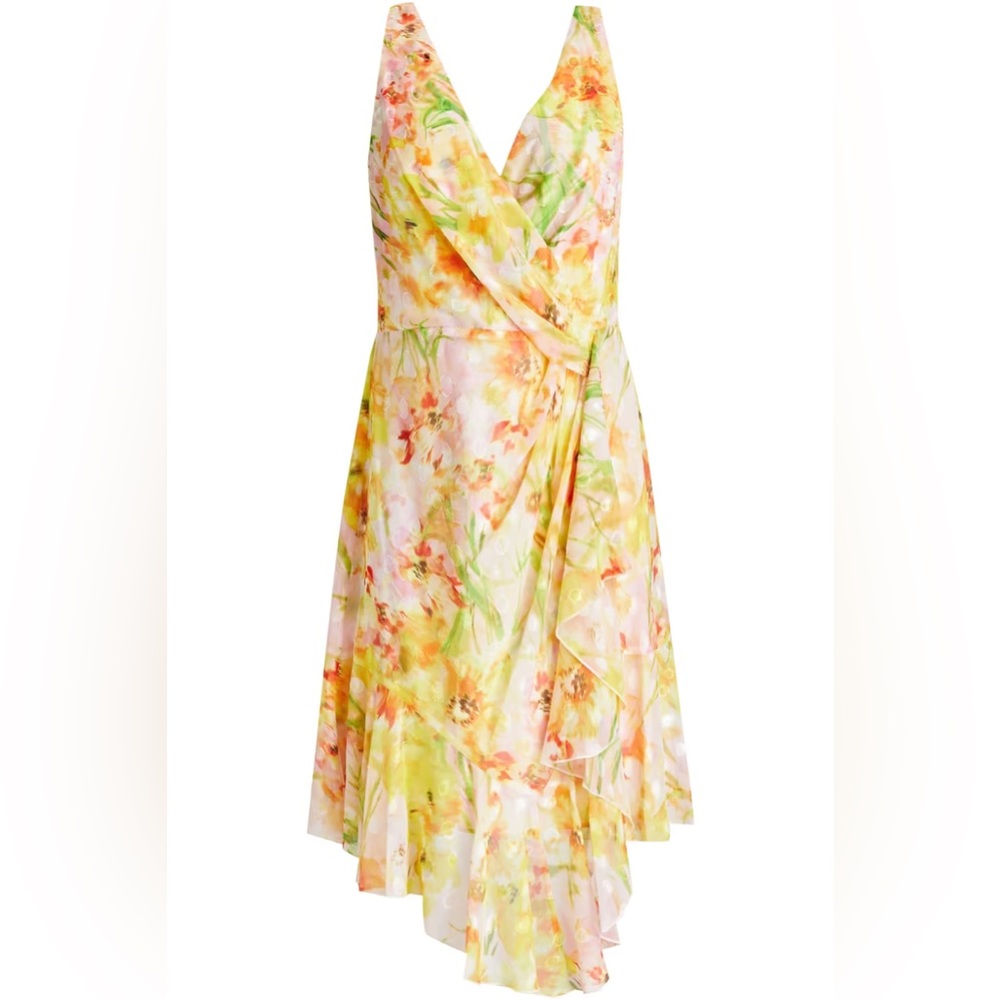 Marchesa Notte Chiffon Dress